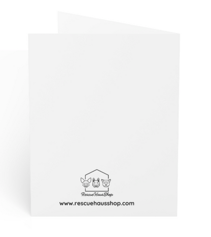 Blank Greeting Card - Dog saying