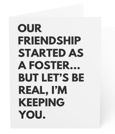 Blank Greeting Card - Dog saying