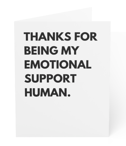 Blank Greeting Card - Dog saying