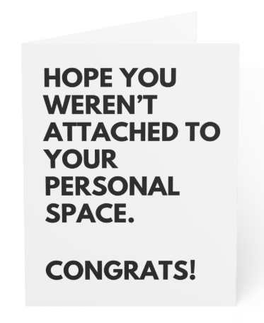 Blank Greeting Card - Dog saying